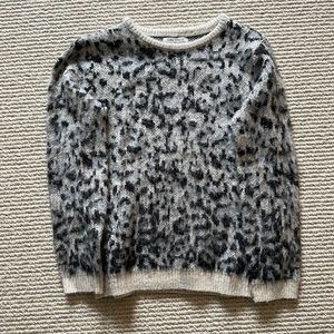 Zara Girls Soft Leopard Sweater